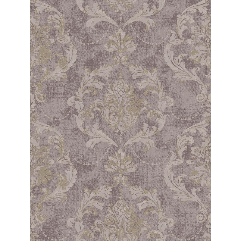 Seabrook Designs Octavius Chandelier Unpasted Wallpaper - 27 in. W x 27 ft. L