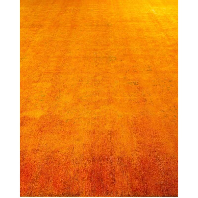 Vibrance, One-of-a-Kind Handmade Area Rug - Yellow, 15' 3" x 12' 0" - 15' 3" x 12' 0"