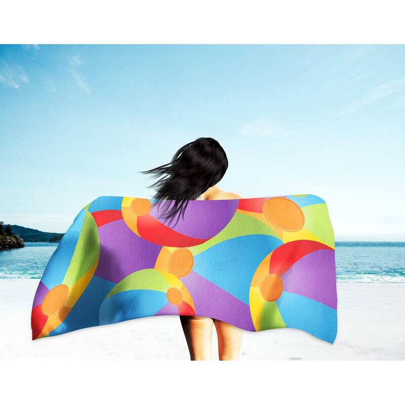Arkwright Cotton Printed Novelty Beach Towel - 30x60 Inches