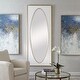 preview thumbnail 3 of 5, Uttermost Danbury White Mirror - 32.125"x 80.125"