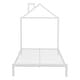 preview thumbnail 23 of 46, Metal Platform Bed for Kids, Low Bed Frame with House Shaped Headboard & Slats Support, No Spring Box Need, Easy to Assembly