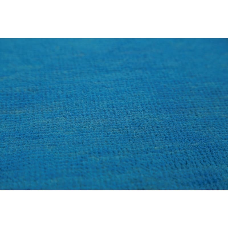 Blue Modern Gabbeh Persian Area Rug Handmade Wool Carpet - 8'3" x 10'10"