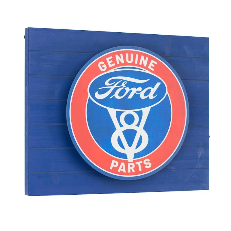 Vintage Ford Genuine Parts Metal Backlit LED Sign - 15" x 18"