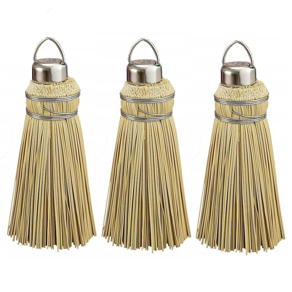 HIC 6" Natural Corn Husk Amish Broom Cake Tester