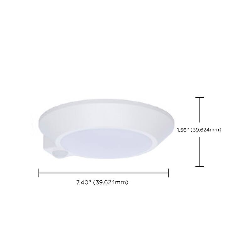 7 Inch LED Disk Light 27K/3K/35K/4K/5K CCT Selectable Occupancy Sensor White