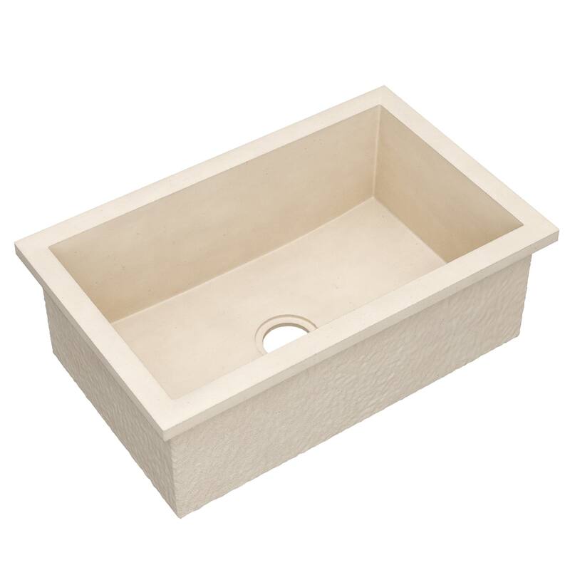 Native Trails NSK3019 NativeStone 30" Undermount Single Basin Concrete
