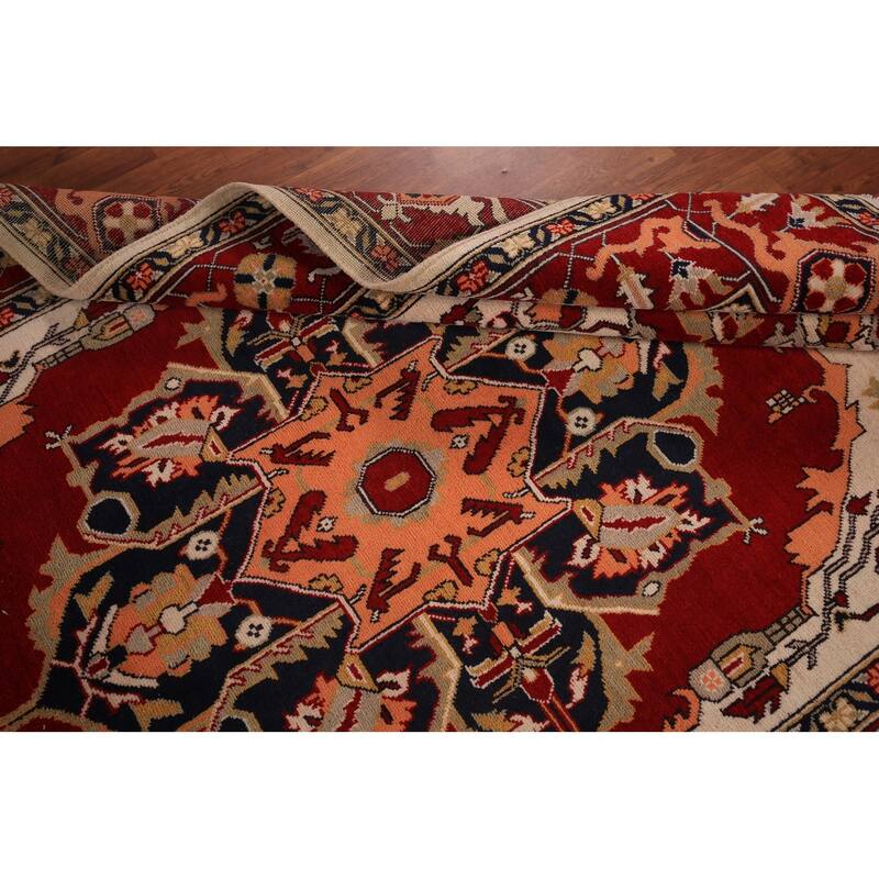 Red Sultanabad Oriental Area Rug Handmade Wool Carpet - 8'0" x 9'8"