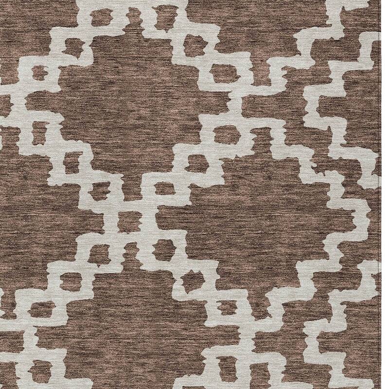 HomeRoots Geometric Transitional Rectangle Outdoor Rug