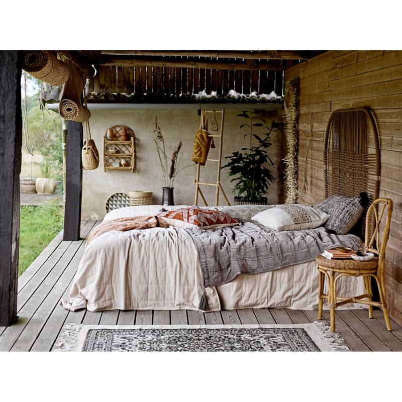 Rattan Wall Shelf with 3 Shelves