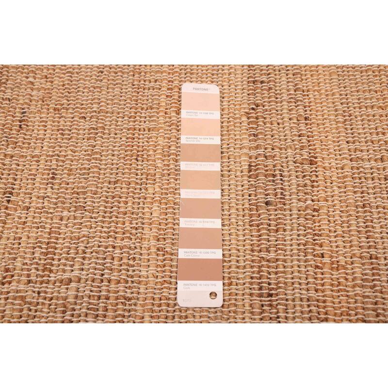 ECARPETGALLERY Flat-Weave Palas Denizli Tan Jute Kilim - 5'3 x 7'7