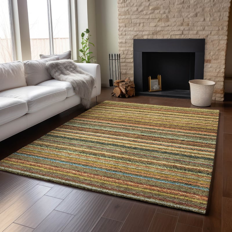 Premium Washable Super Soft Stripe Mayfield Rug
