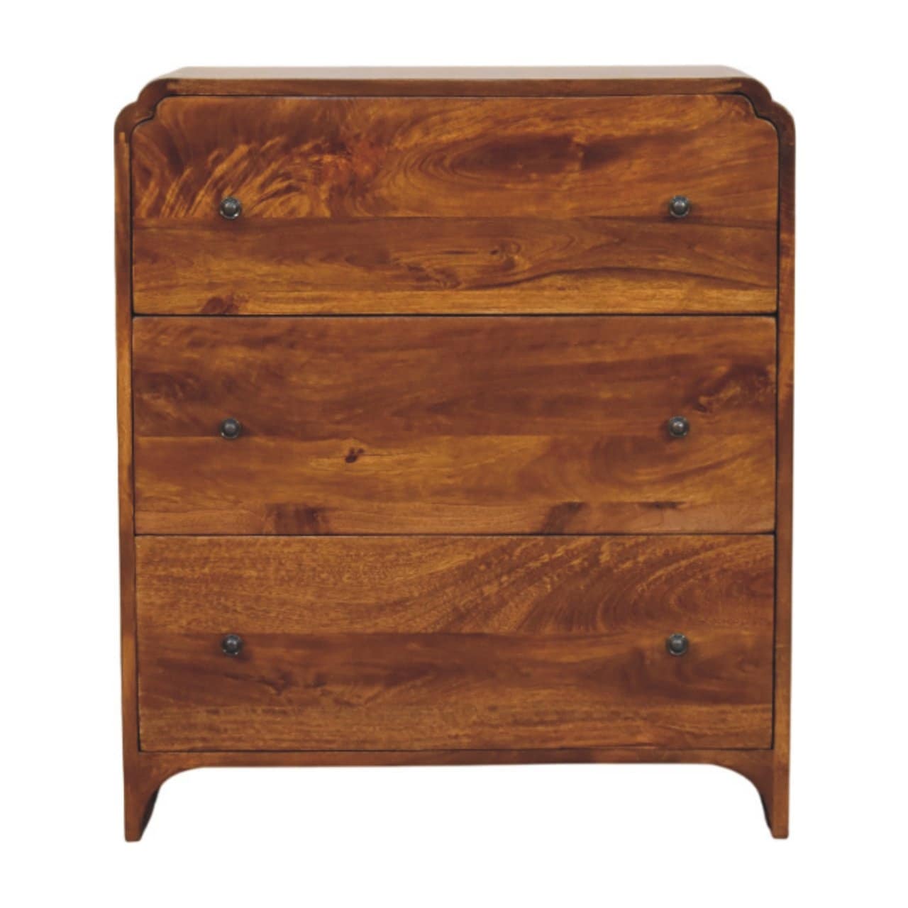 Artisan Furniture Solid Wood Newton Chestnut 3 Drawer Chest