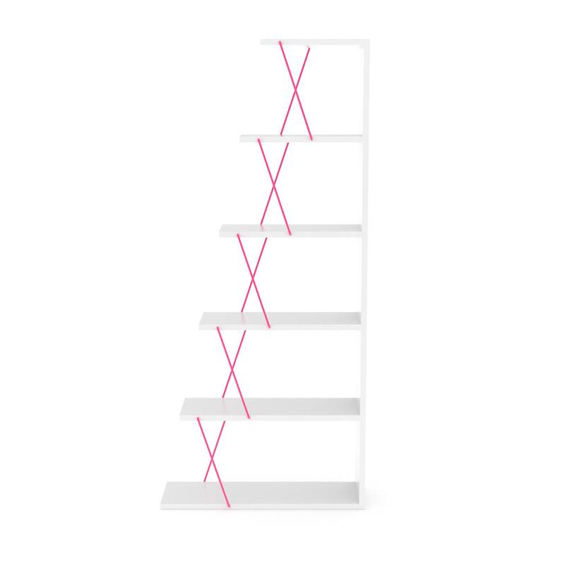 Bangles 57'' H x 25'' W Ladder Bookcase