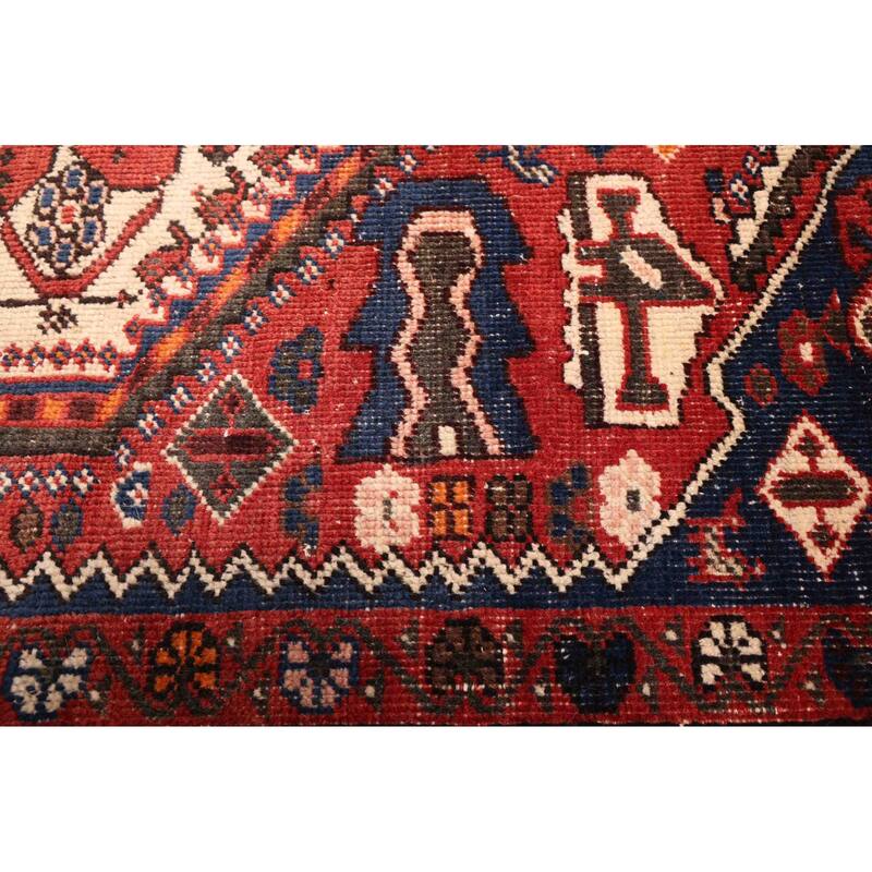 ECARPETGALLERY Hand-knotted Anatolian Vintage Red Wool Rug - 4'11 x 6'2