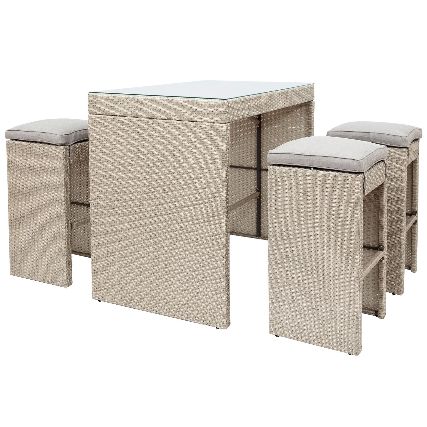 Sorrento cube shop patio set 5pc