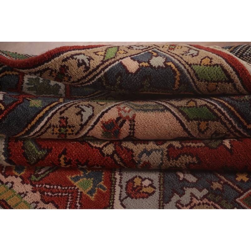 Heriz-Serapi Area Rug Handmade Wool Carpet - 8'11"x 11'10"