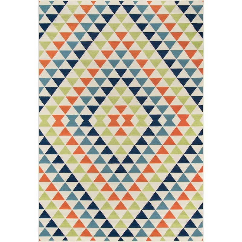Momeni Baja Kaleidoscope Indoor Outdoor Rug - 3'11" x 5'7" - Multi