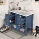 preview thumbnail 14 of 28, 36" Bathroom Vanity with Sink Combo, One Cabinet and Three Drawers, Solid Wood and MDF Board