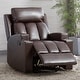 preview thumbnail 5 of 31, Manual Recliner Massage and Heating Chair Sofa with 2 Cup Holders Breathable Fabric