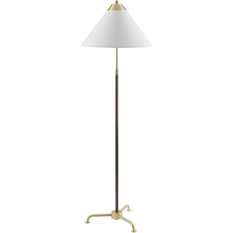 Livabliss Izumi NULL Accent Floor Lamp - 62"H x 20"W x 20"D - Brown/White