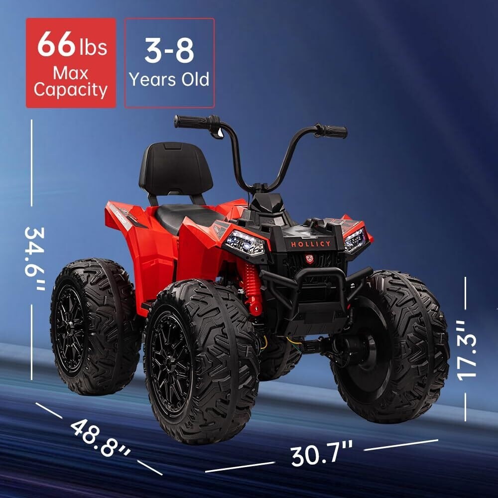 Quad electric riding vehicles top