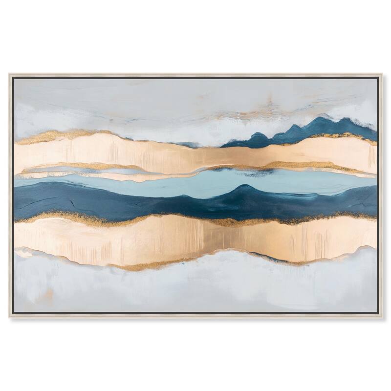 Blue Ridge I Canvas by Art Remedy - Silver - 24" x 16"