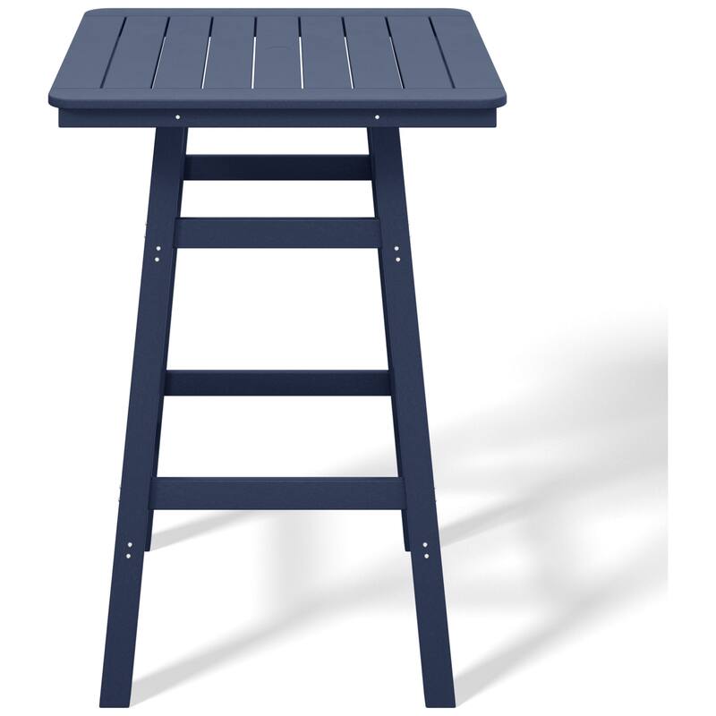 Laguna Hdpe All Weather Outdoor Patio 30" Square Bar Table