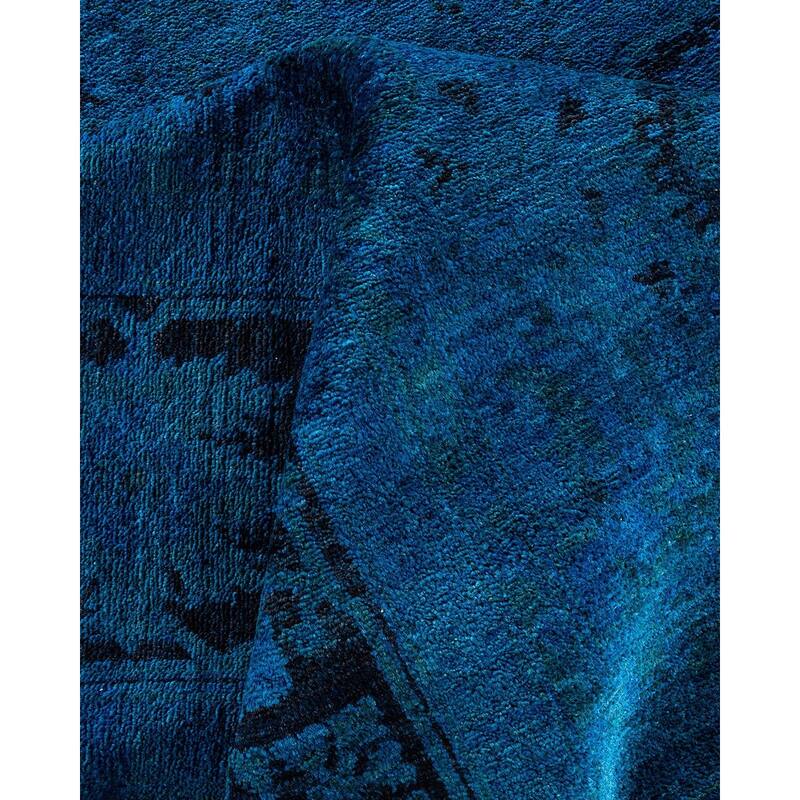Vibrance, One-of-a-Kind Handmade Area Rug - Blue, 8' 2" x 10' 6" - 8' 2" x 10' 6"