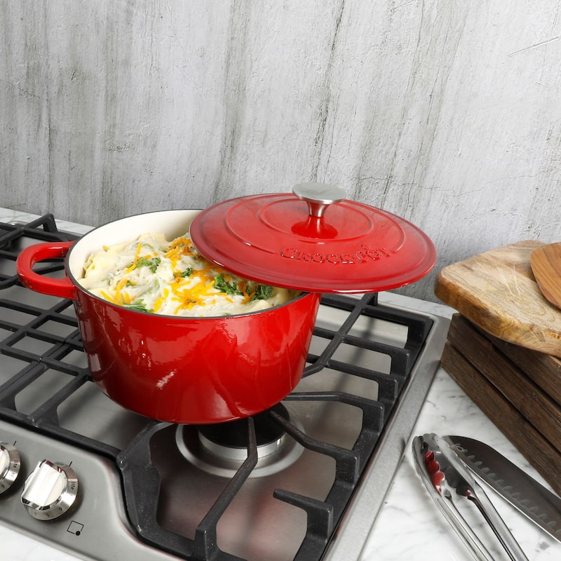 Crock Pot Artisan 5-Quart Cast Iron Dutch Oven