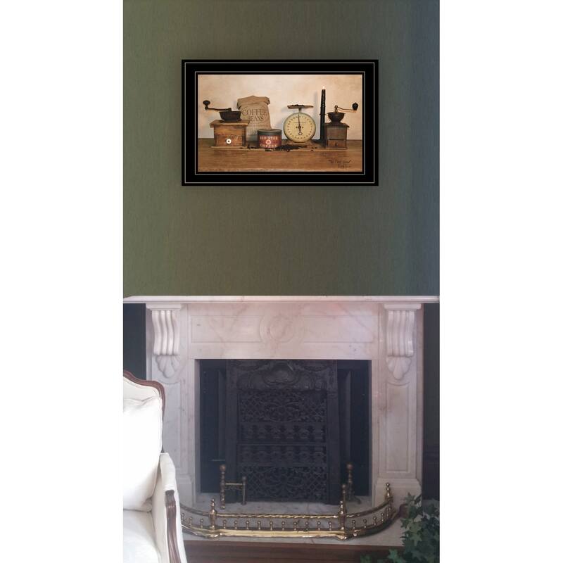 TrendyDecor4U Traditional "The Daily Grind" Framed Print Wall Art by Billy Jacobs