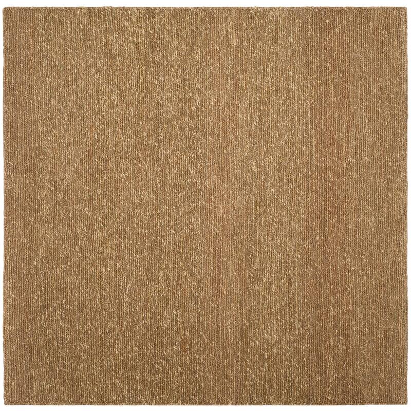 SAFAVIEH Handmade Natural Fiber Jaylah Seagrass/ Cotton Rug - 6' Square - Natural