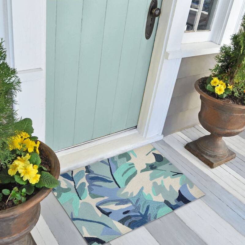 Liora Manne Capri Palm Leaf Indoor/Outdoor Rug