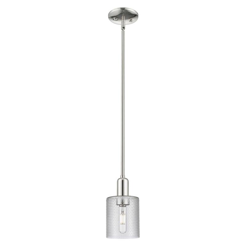 Innovations Lighting Endless Possibilities Arcadia - Cobbleskill - 1 Light 5" Stem Hung Mini Pendant - Clear/Polished Nickel