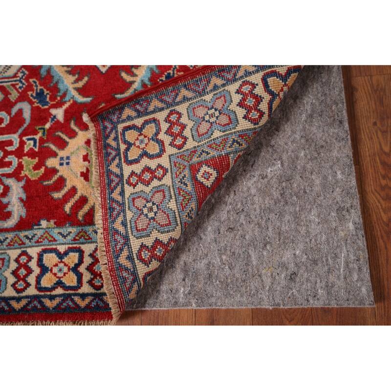 Red Floral Kazak Foyer Rug Handmade Wool Carpet - 2'9" x 4'2"