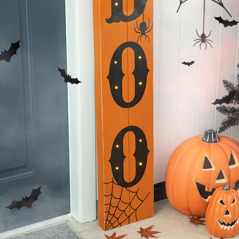 Glitzhome Halloween Wooden Porch Sign Decor