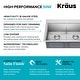 preview thumbnail 98 of 150, KRAUS Kore Workstation Drop-In Stainless Steel Kitchen Sink