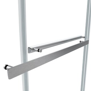 Spezia 60" W x 76" H Frameless Shower Enclosure in Brushed Nickel - 60" W x 76" H