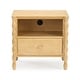 preview thumbnail 16 of 39, Max and Lily Jenny Lind Nightstand with 1 Drawer and Charging Station