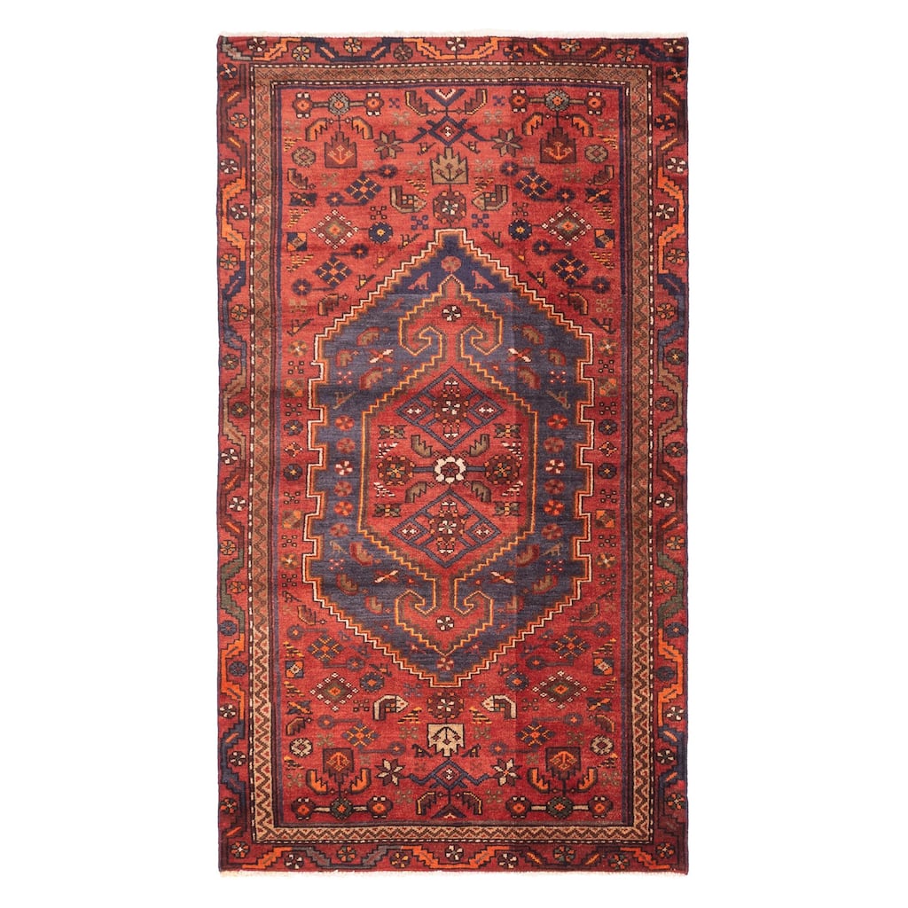 ECARPETGALLERY Hand-knotted Andelz Dark Red Wool Rug - 3'8 x 6'8