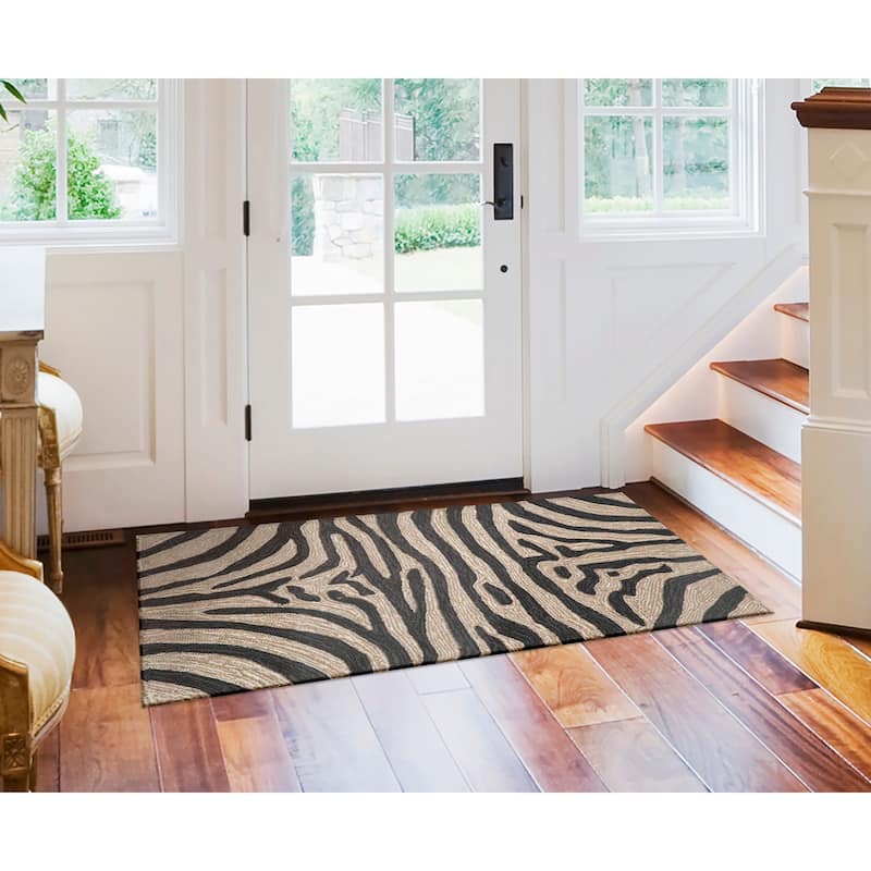 Liora Manne Ravella Zebra Indoor/Outdoor Rug