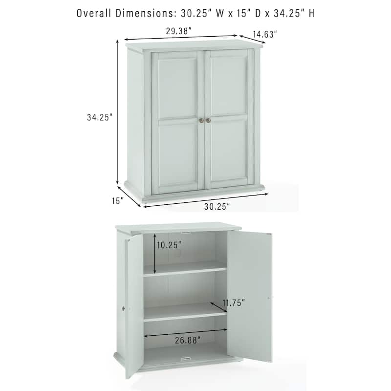 Crosley Holbrook Stackable Kitchen Storage Pantry