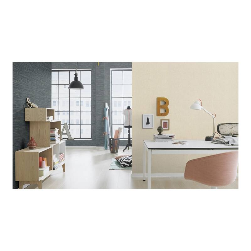 Advantage Haast Brass Vertical Woven Texture Wallpaper - 21 x 396 x 0.025