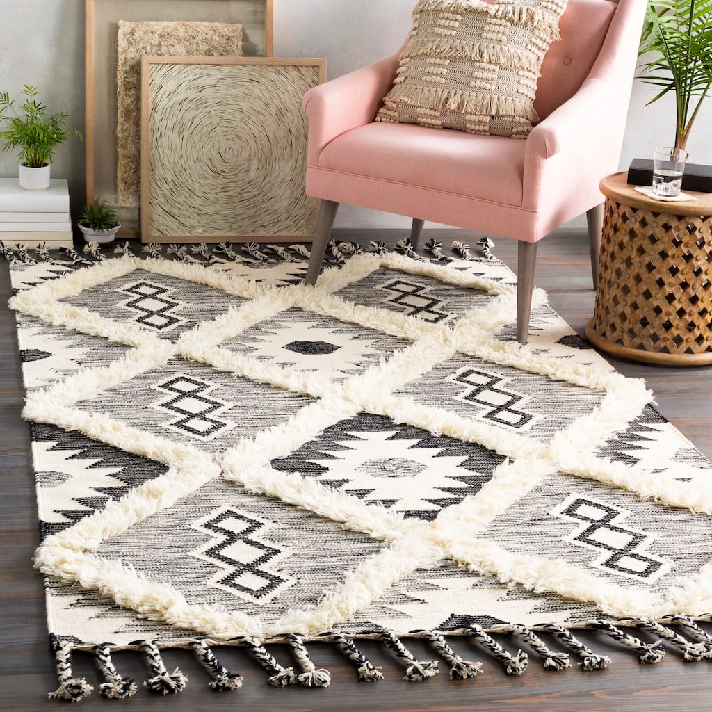 Artistic Weavers Topanga Handmade Wool Scandinavian Tassel Area Rug