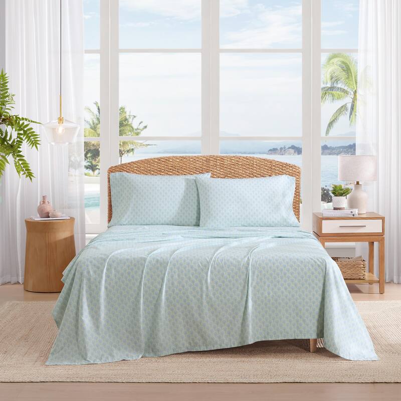Tommy Bahama Cotton Printed Sheet Sets and Pillowcase Pairs