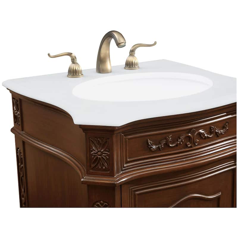 Elegant Lighting VF-1031-VW Berkshire 24" Free Standing Single Basin