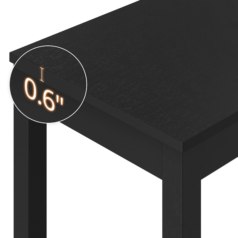 Casual 45 in. Outdoor & Indoor Rectangular Patio Bar Table Wood Dining Table