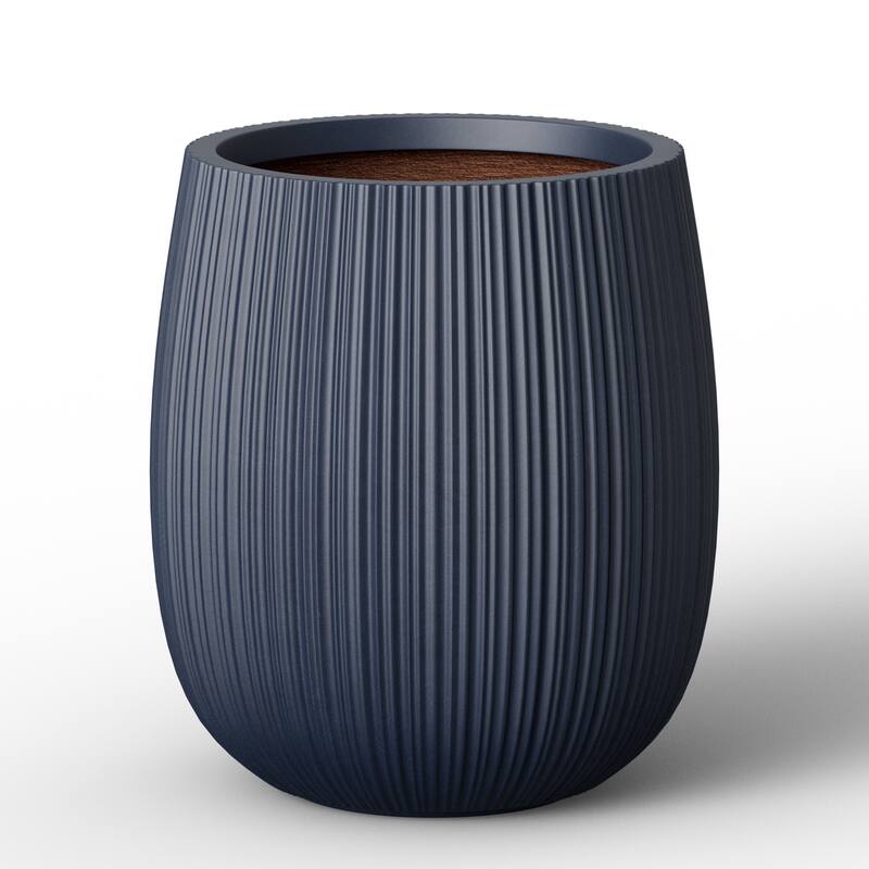 Concrete Round Planter with Enhanced Interior