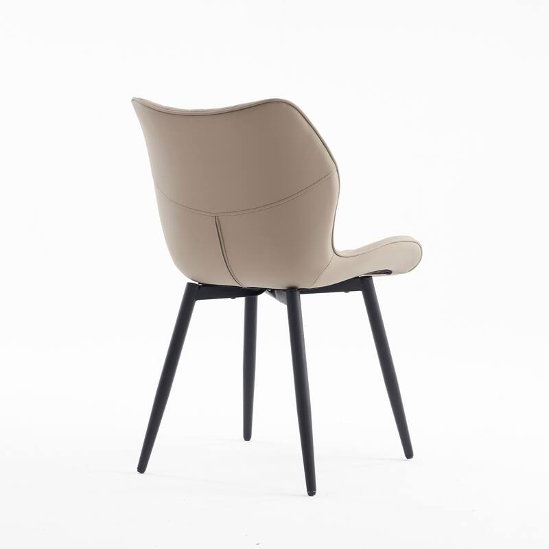 Upholstered Dining Chairs Set of 2, Faux Leather Kitchen Chairs