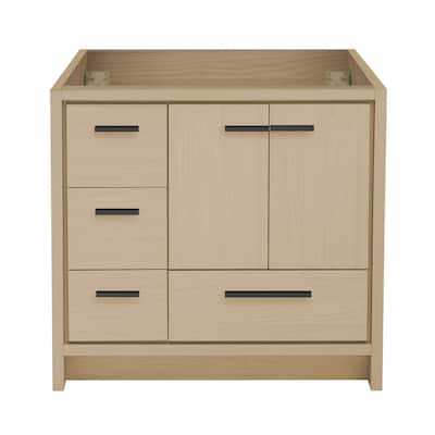 Virage 36 Freestanding, Bathroom Vanity In Oak - Cabinet