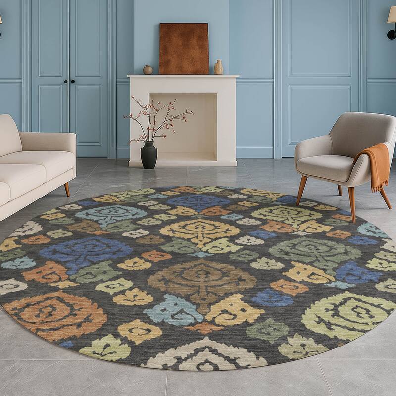 Machine Washable Indoor/ Outdoor Casual Zona Chantille Rug